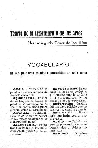 Vocabulario de las palabras técnicas contenidas en este tomo