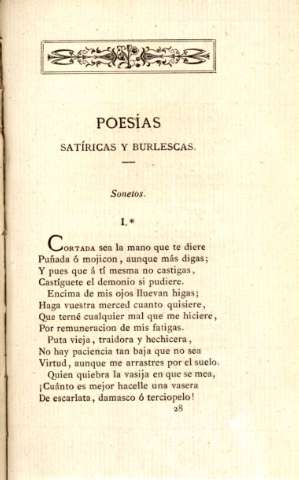 Poesías satíricas y burlescas