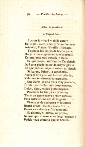 Sobre la zanahoria. Al Duque de Sesa
