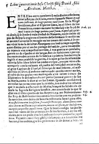 Liber generationis Iesu Christi Filij David, filii Abraham. Matth. 1. 