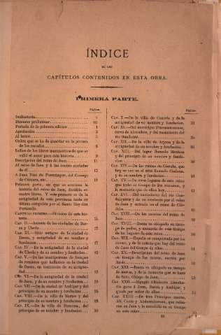 Índice de los capítulos contenidos en esta obra