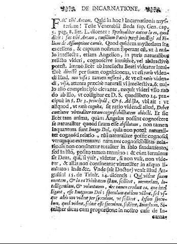 DE INCARNATIONE