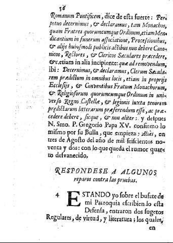 Respondese a algunos reparos contra las pruebas