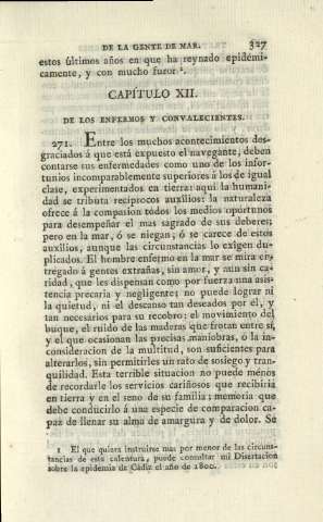 capítulo XII. De los enfermos y convalecientes