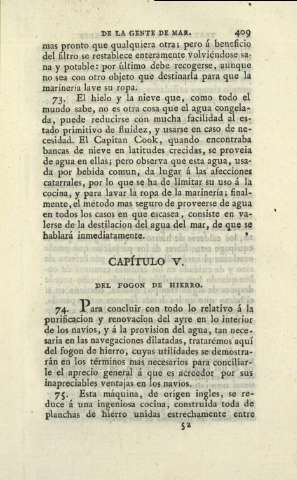 Capítulo V. del fogon de hierro