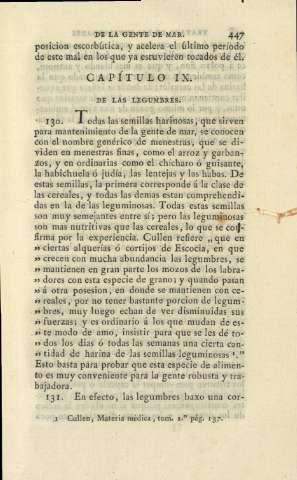 Capítulo IX. De las legumbres