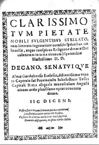 Clarissimo tum pietate nobili fulgentibus stellato, ...