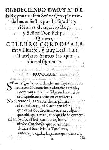Obedeciendo carta de la Reyna nuestra señora, en que manda hacer siestas por la salud, y victorias de nuestro Rey, y señor Don Felipe Quinto, ...