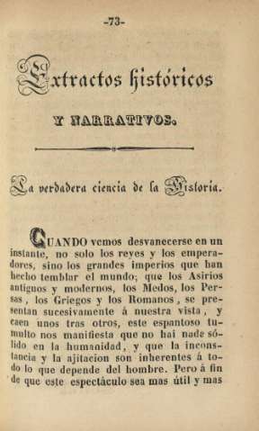 Extractos históricos y narrativos