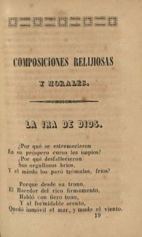 Composiciones relijiosas y morales