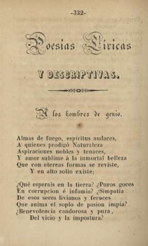 Poesías líricas y descriptivas