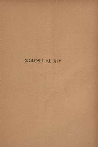 Siglos I al XIV
