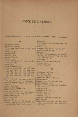 Índice de materias