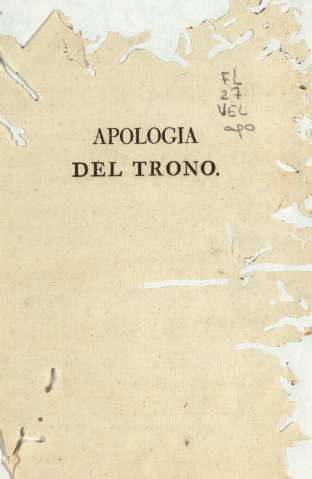 Apologia del trono