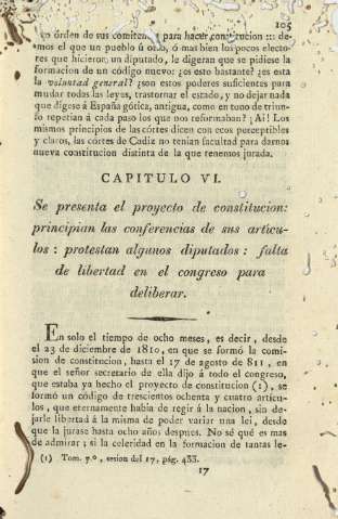 Capitulo VI. Se presenta el proyecto de constitucion ...