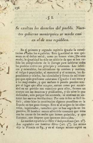 Ss. I. Se exaltan los derechos del pueblo ...