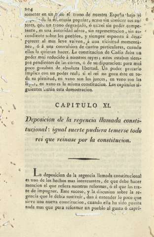 Capitulo XI. Deposicion de la regencia llamada constitucional ...