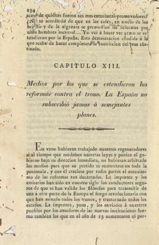 Capitulo XIII. Medios por los que se estendieron las reformas contra el trono ...