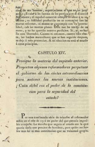 Capitulo XIV. Prosigue la materia del capítulo anterior ...
