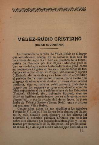 Vélez-Rubio cristiano (Edad moderna)