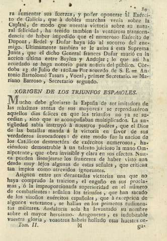 Origen de los triunfos españoles