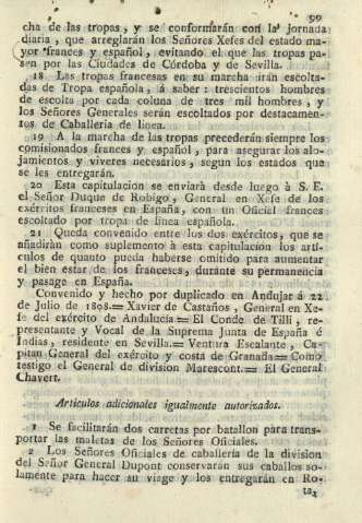 Articulos adicionales igualmente autorizados