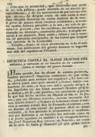 Invectiva contra el mayo trydor del universo ; y narracio de las hazañas de los Catalanes ...