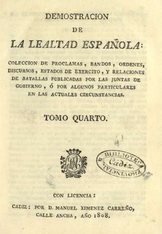 Demostracion de la lealtad española. Tomo quarto