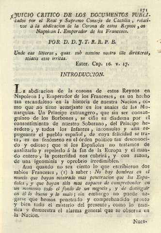 Juicio critico de los documentos publicados por el Real y Supremo Consejo de Castilla ...
