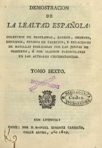Demostracion de la lealtad española. Tomo sexto