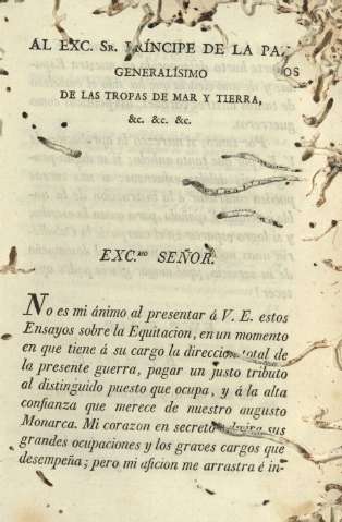 Al Exc. Sr. Príncipe de la Paz