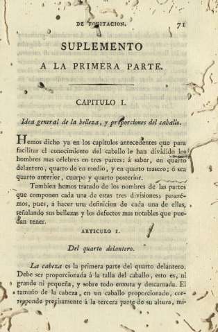 Suplemento a la primera parte