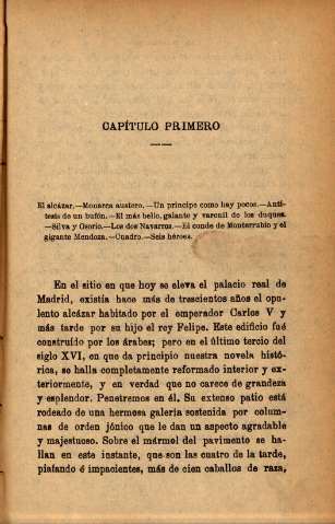 Capítulo primero
