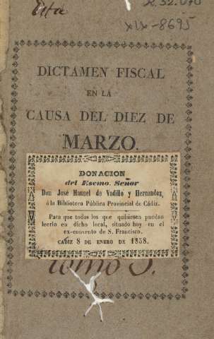 Dictamen fiscal en la causa del diez de marzo. Tomo 3