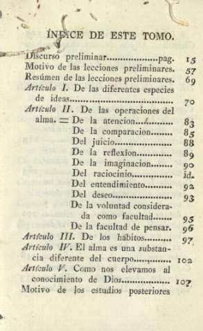 Índice de este tomo