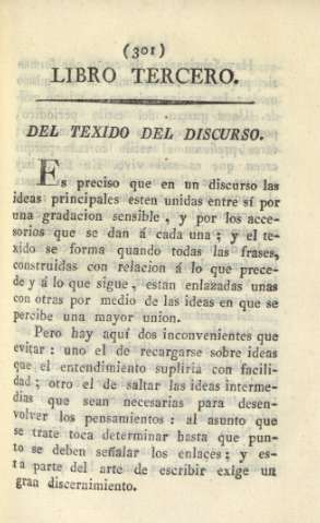 Libro tercero. Del texido del discurso