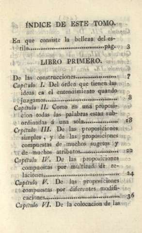 Índice de este tomo