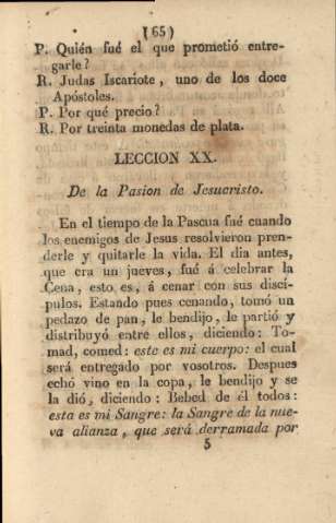 Lección XX. De la Pasion de Jesucristo