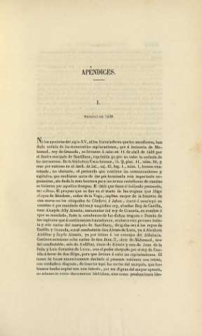 Apéndices. I. Treguas de 1439