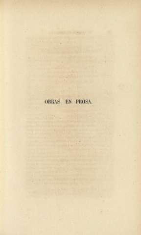 Obras en prosa