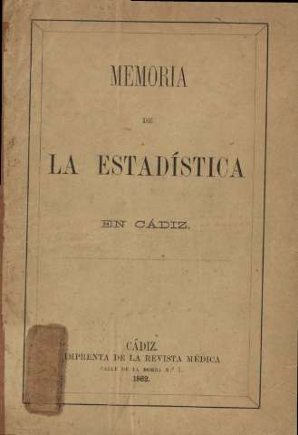 Memoria de la estadística en Cádiz