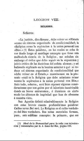 Lección VIII. Religión.