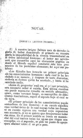 Notas. (Sobre la lección primera)