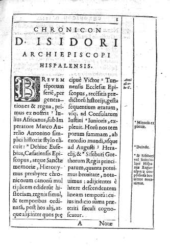 [Chronicon D. Isidori] 1