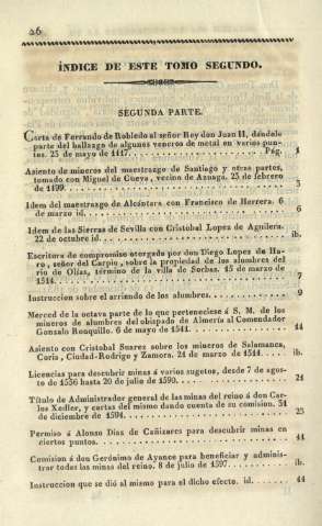 Índice de este tomo segundo