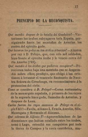 Principio de la reconquista