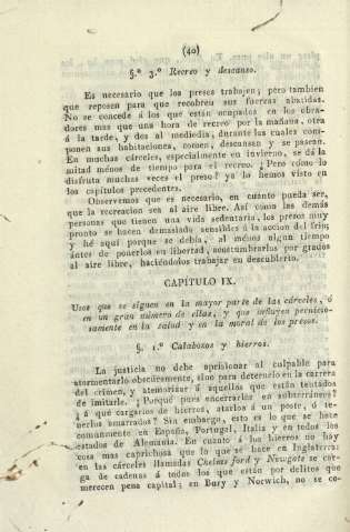 Capítulo IX. Usos que se siguen en la mayor parte de las cárceles ...