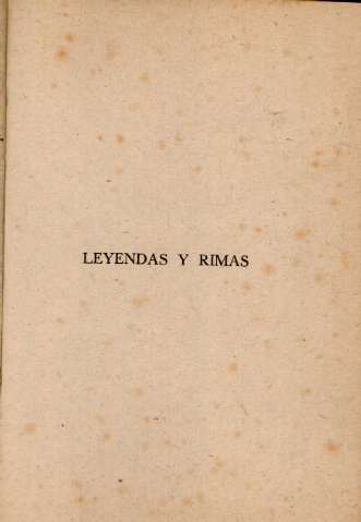 Leyendas y rimas
