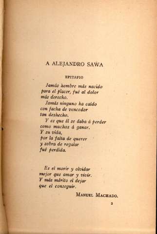 A Alejandro Sawa (por Manuel Machado)