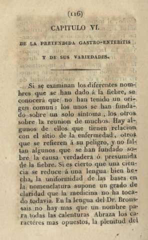 Capitulo VI. De la pretendida gastro-exterítis y sus variedades